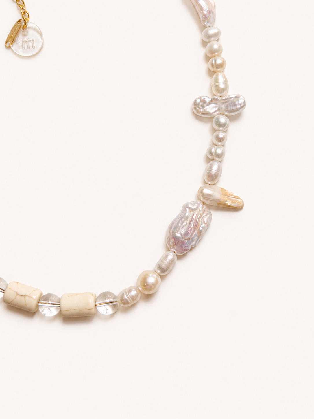 NATURAL STONES NECKLACE - MARINA PEARL