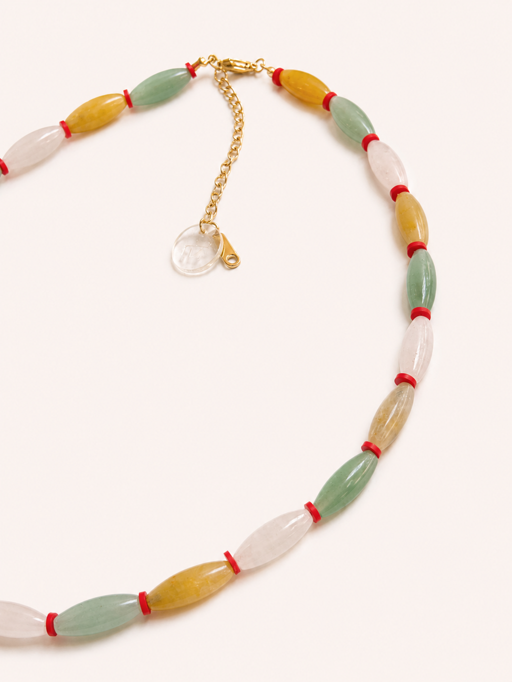 NATURAL STONES NECKLACE - SUNKISSED SORBET
