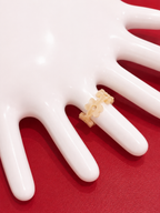 FLOWERS RING - CREAM