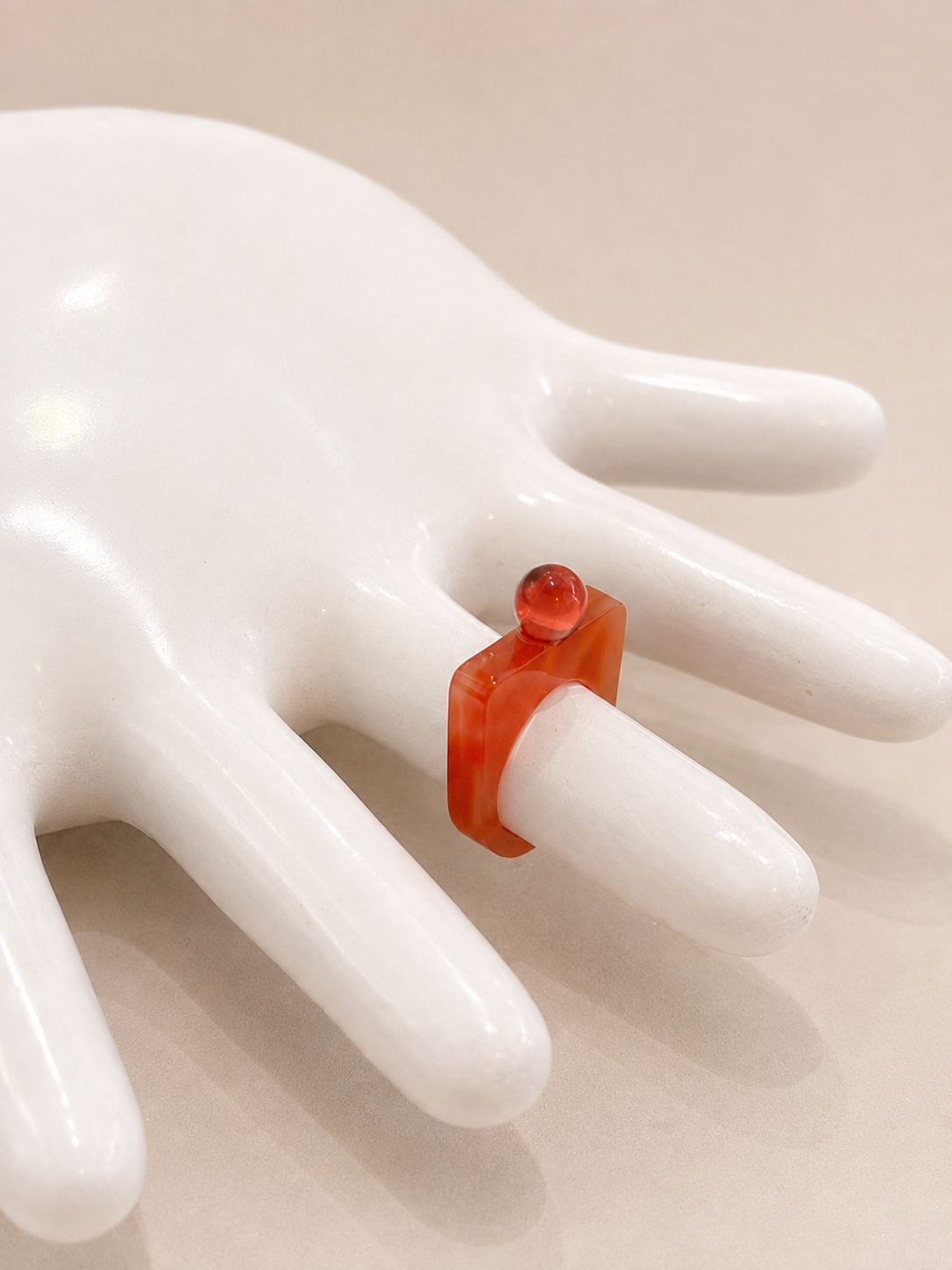STONE RING - ORANGE