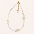 NATURAL STONES NECKLACE - SEA PEARL