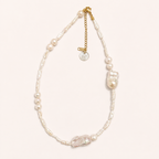 NATURAL STONES NECKLACE - SEA PEARL