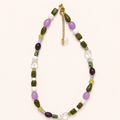 NATURAL STONES NECKLACE - ORCHID