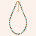 NATURAL STONES NECKLACE -  TORTOISE SKY