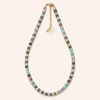 NATURAL STONES NECKLACE -  TORTOISE SKY