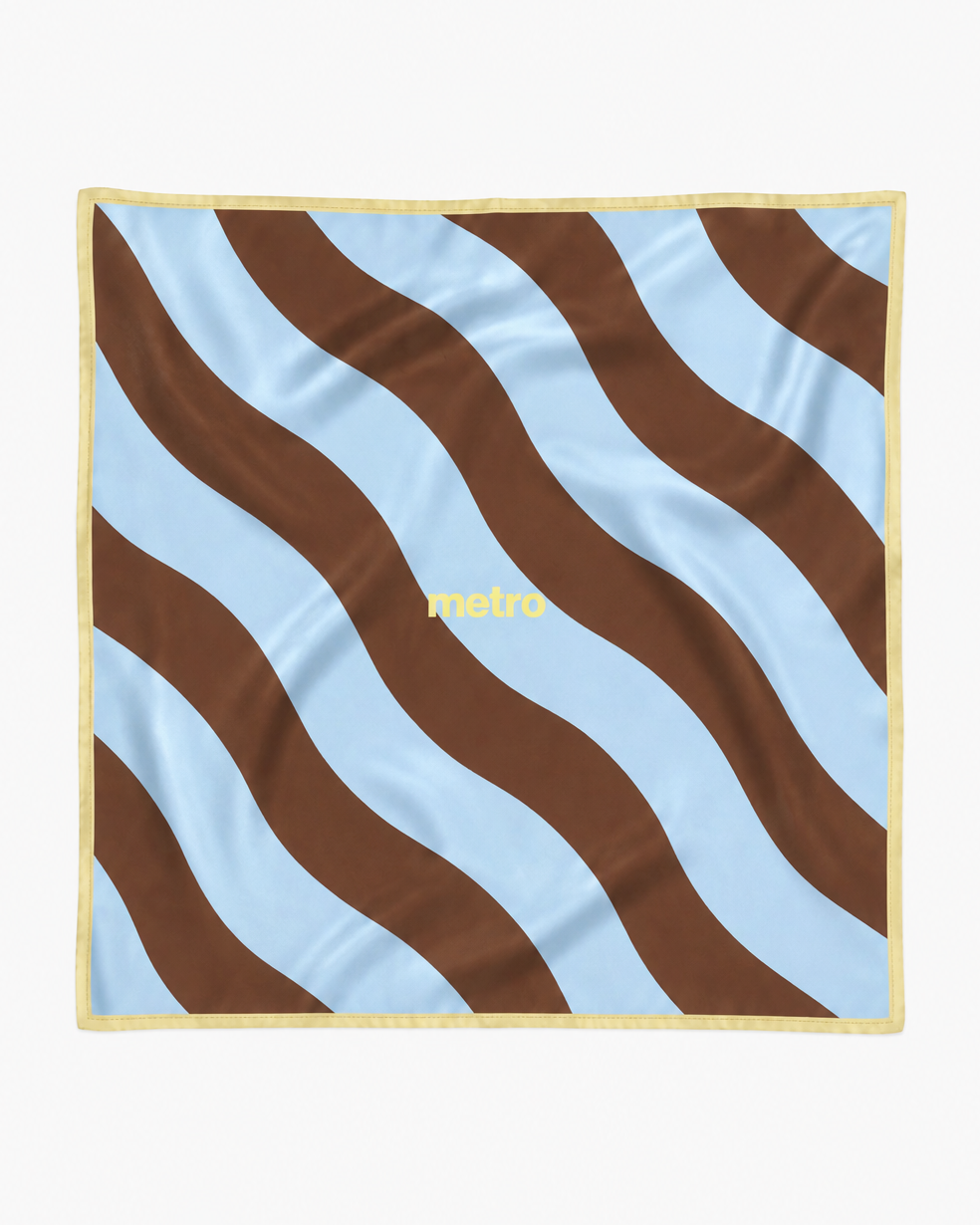 PAÑUELO - blue&brown