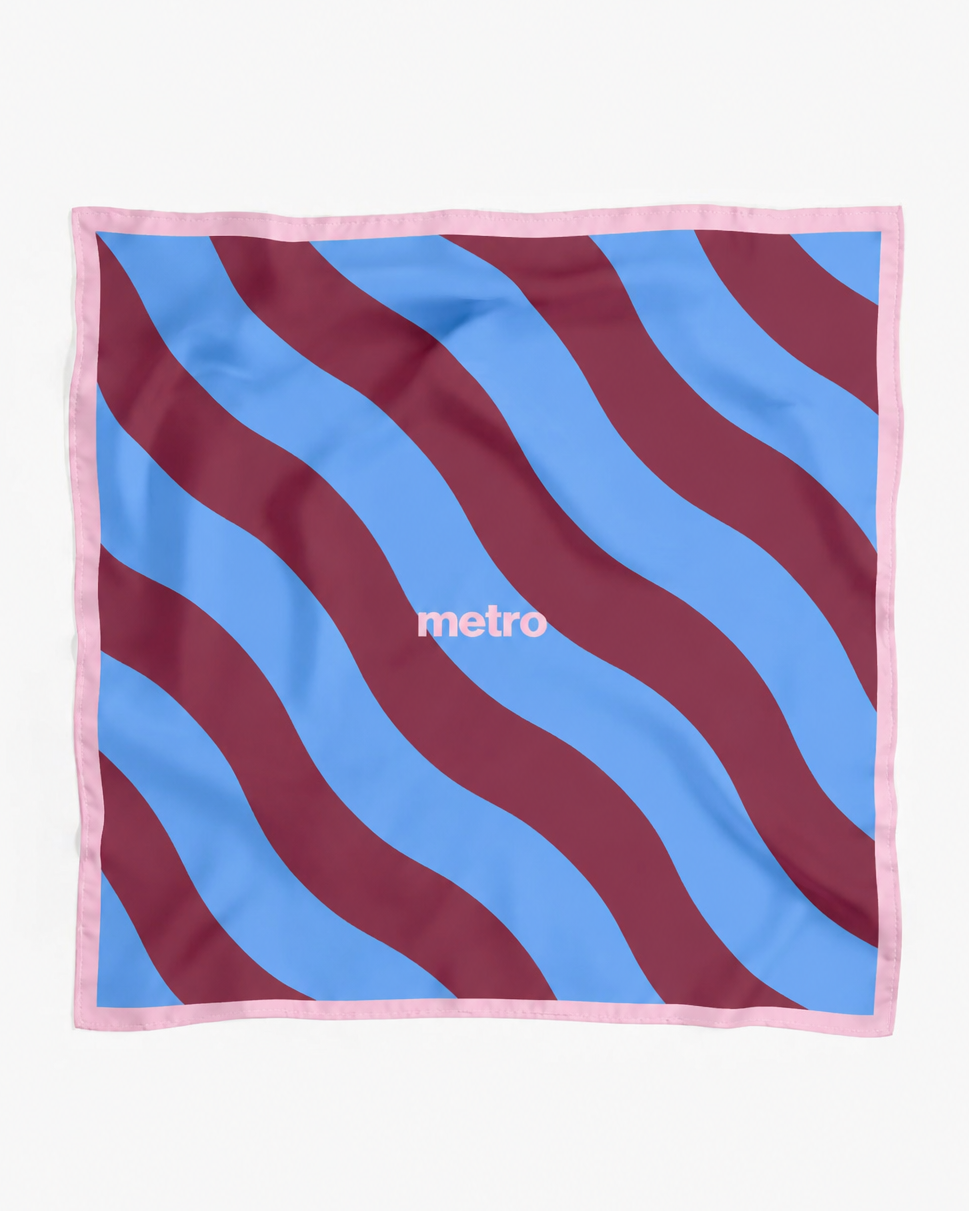 PAÑUELO - blue&burgundy