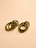3IN1 EARRINGS - GREEN