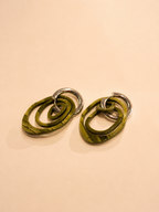 3IN1 EARRINGS - GREEN