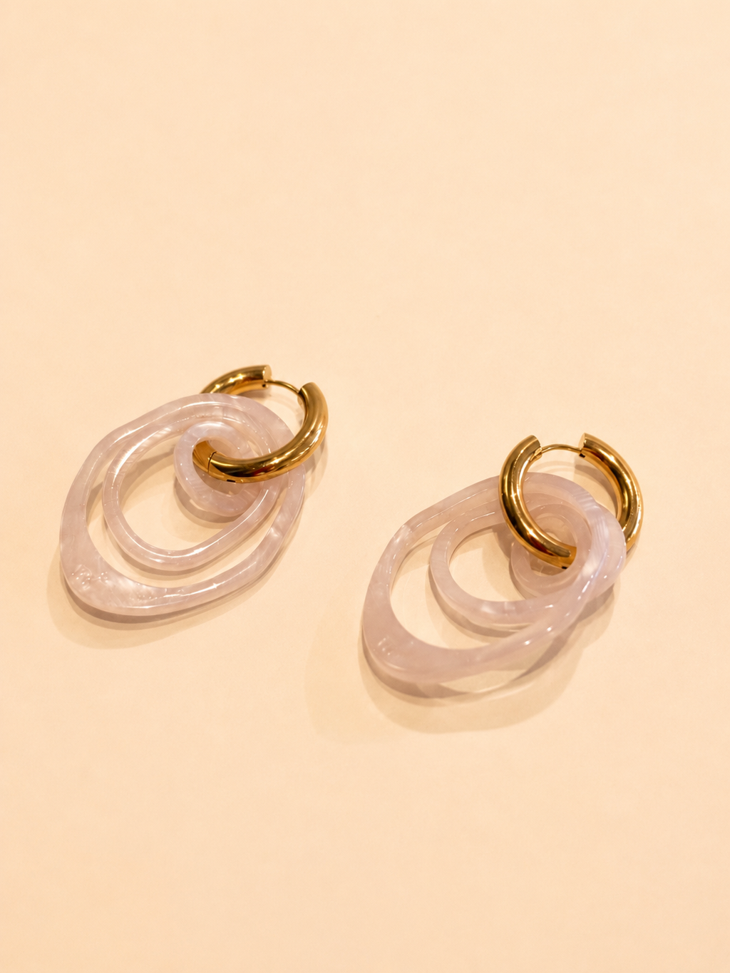 3IN1 EARRINGS - PINK