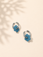 BLOSSOM EARRINGS - BLUE