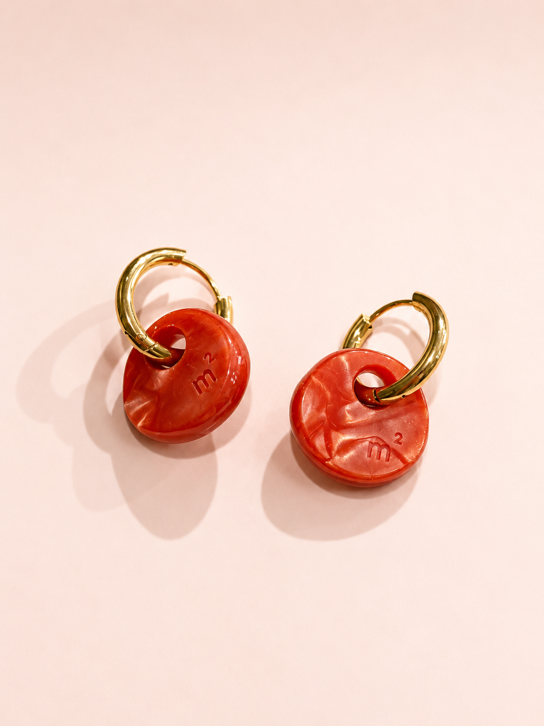 DROP EARRINGS - RED