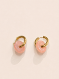 CIRCLE EARRINGS - PINK
