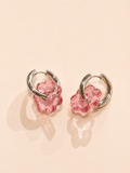 DAISY FLOWERS EARRINGS - PINK