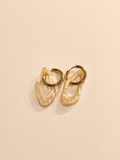 ORGANIC EARRING - BEIGE