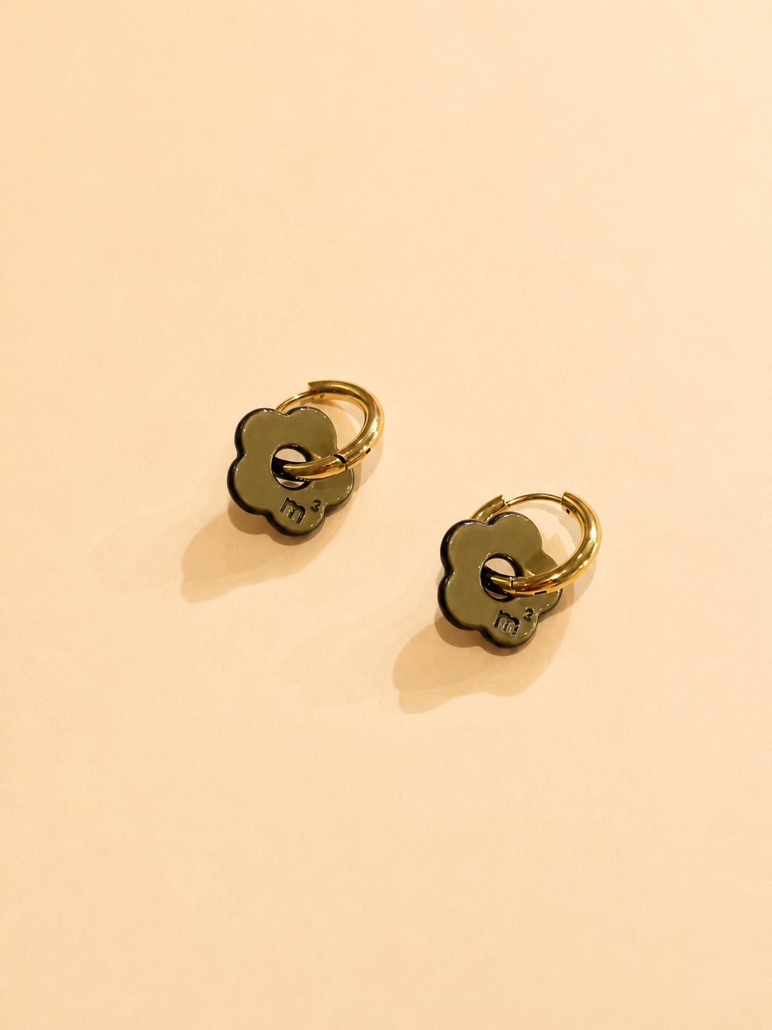 LITTLE FLOWERS EARRINGS - DARK OLIVE