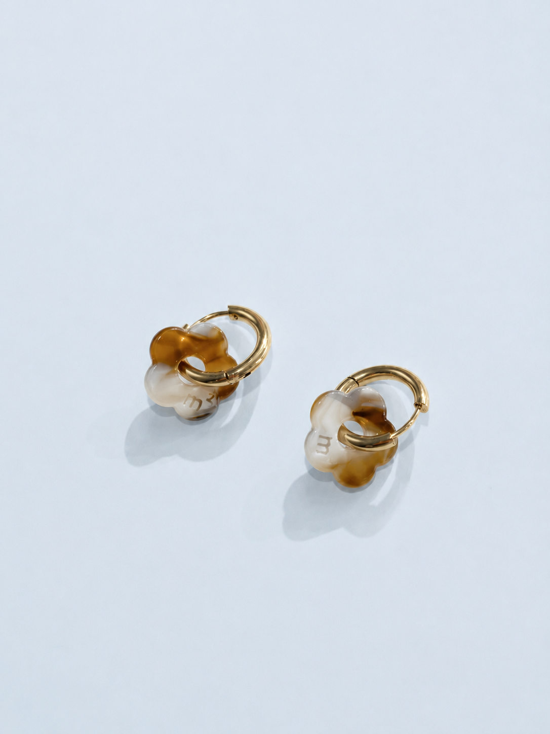 LITTLE FLOWERS EARRINGS - MARBLED