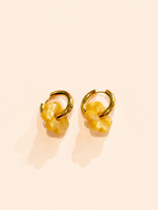 DAISY FLOWERS EARRINGS - YELLOW