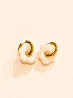 FLOWERS EARRINGS - WHITE