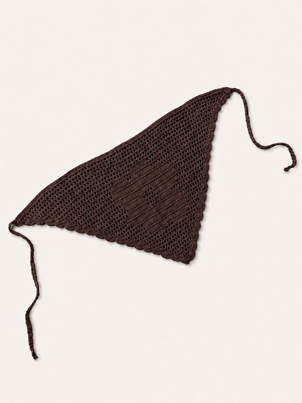 PAÑUELO CROCHET- CHOCOLATE