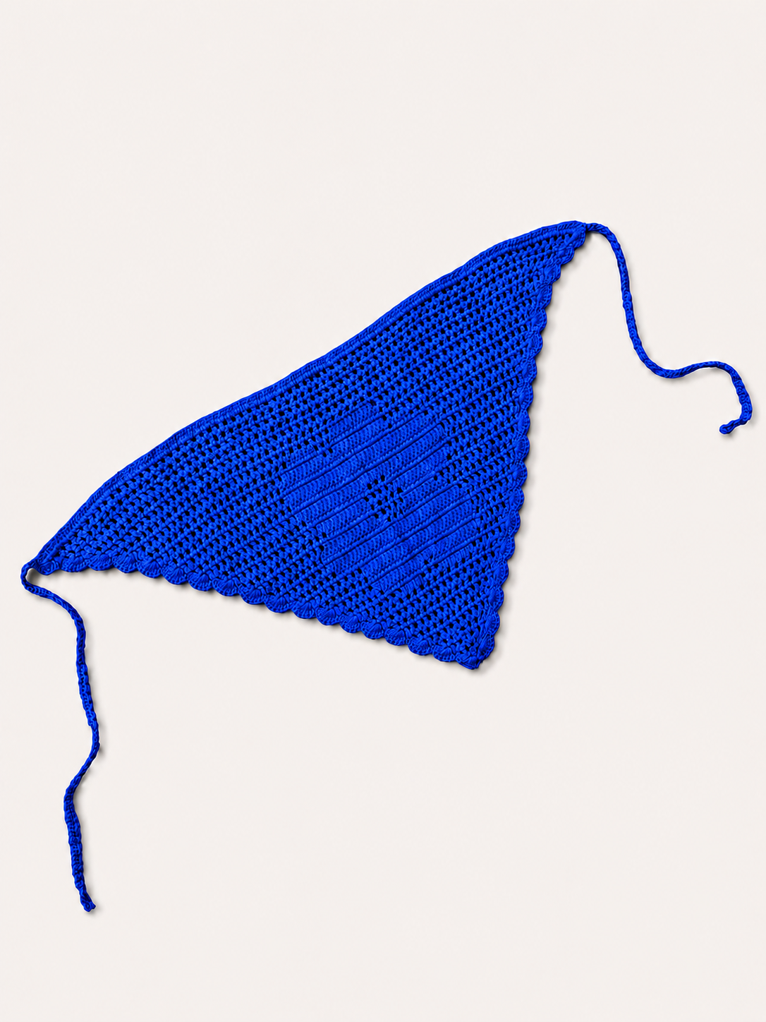 PAÑUELO CROCHET- ELECTRIC BLUE