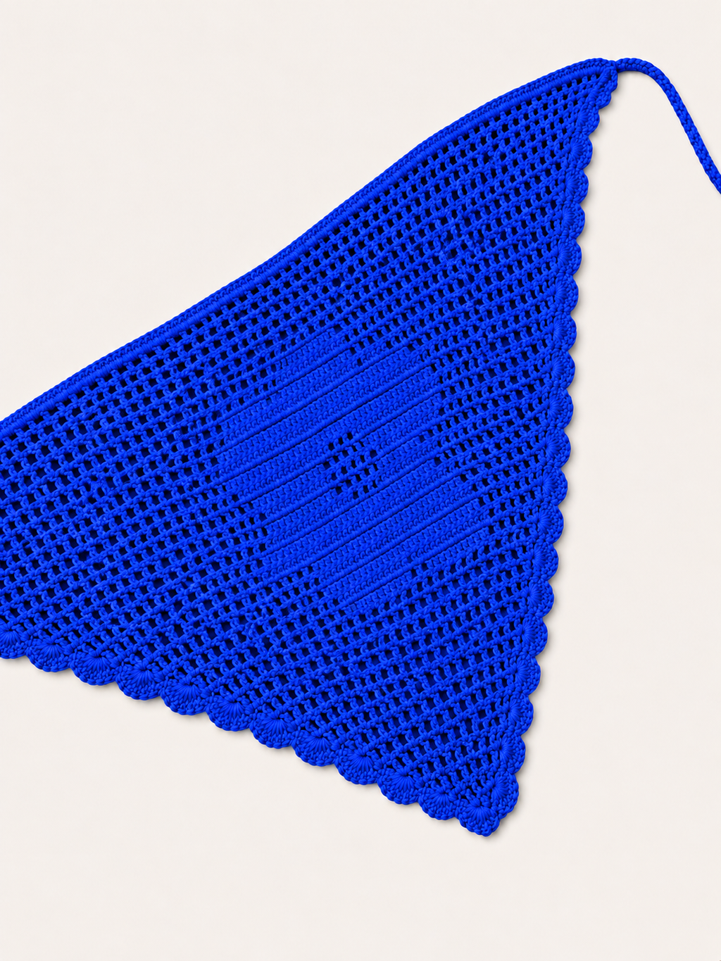 PAÑUELO CROCHET- ELECTRIC BLUE