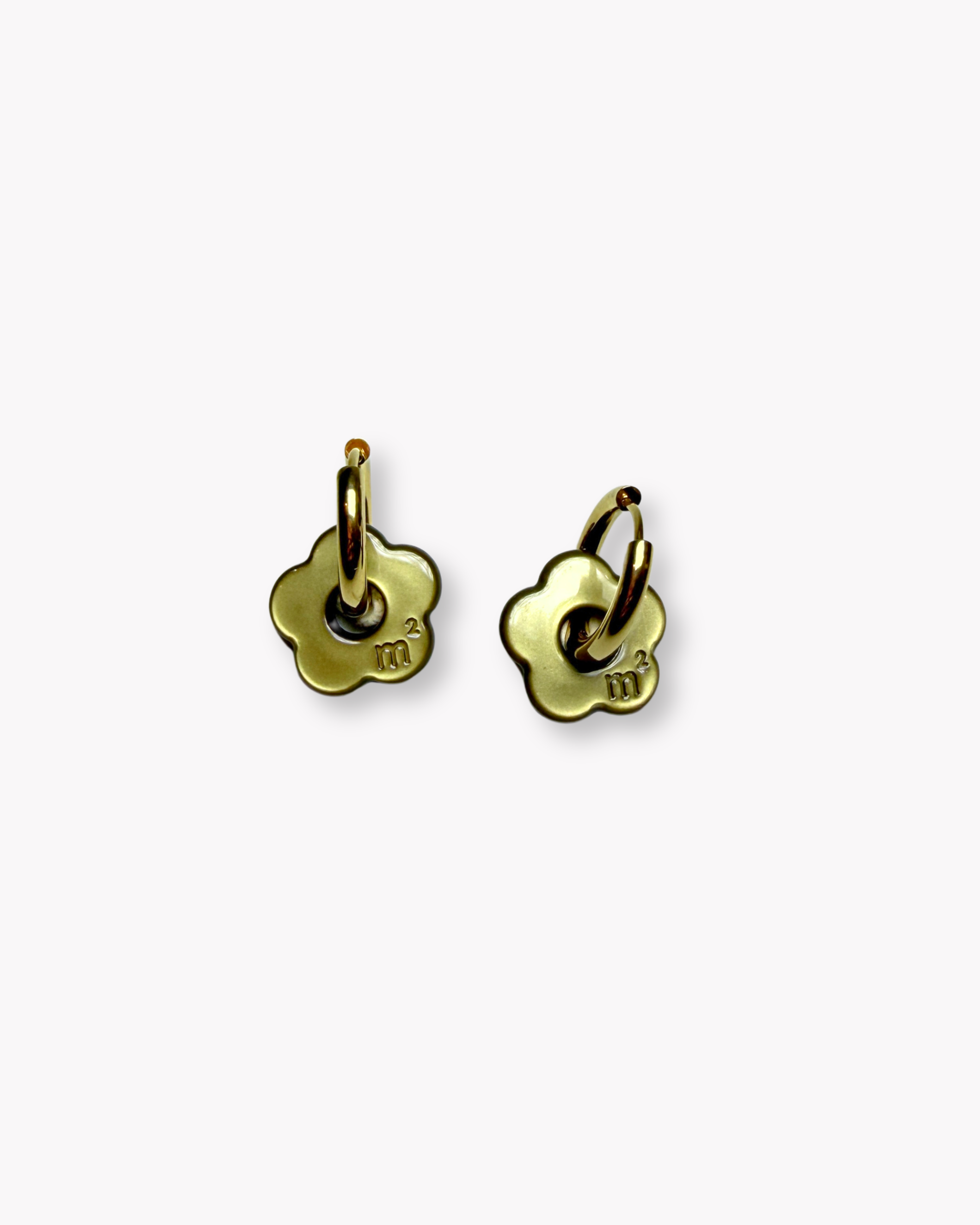 LITTLE FLOWERS EARRINGS - DARK OLIVE
