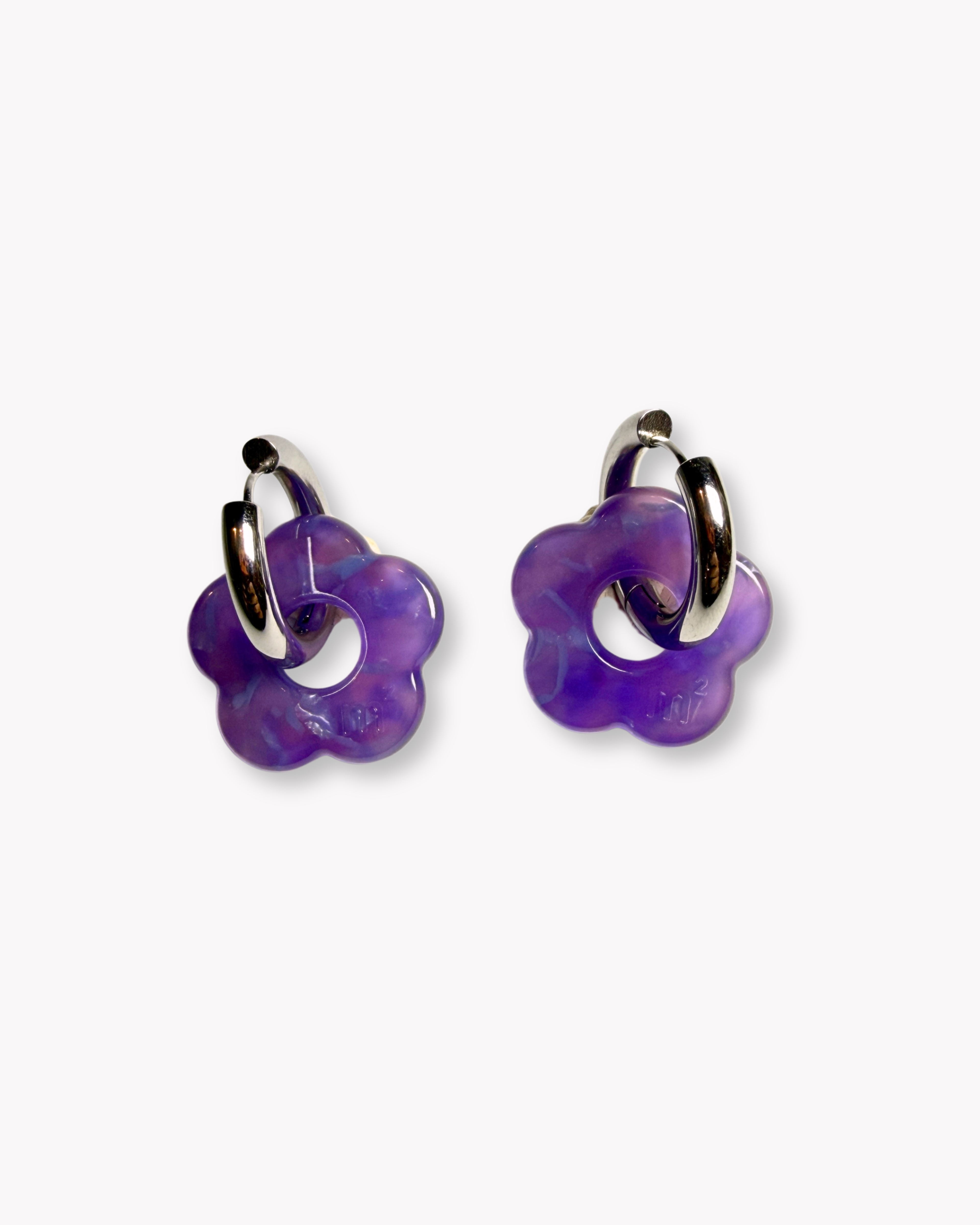 FLOWERS EARRINGS - VIOLET