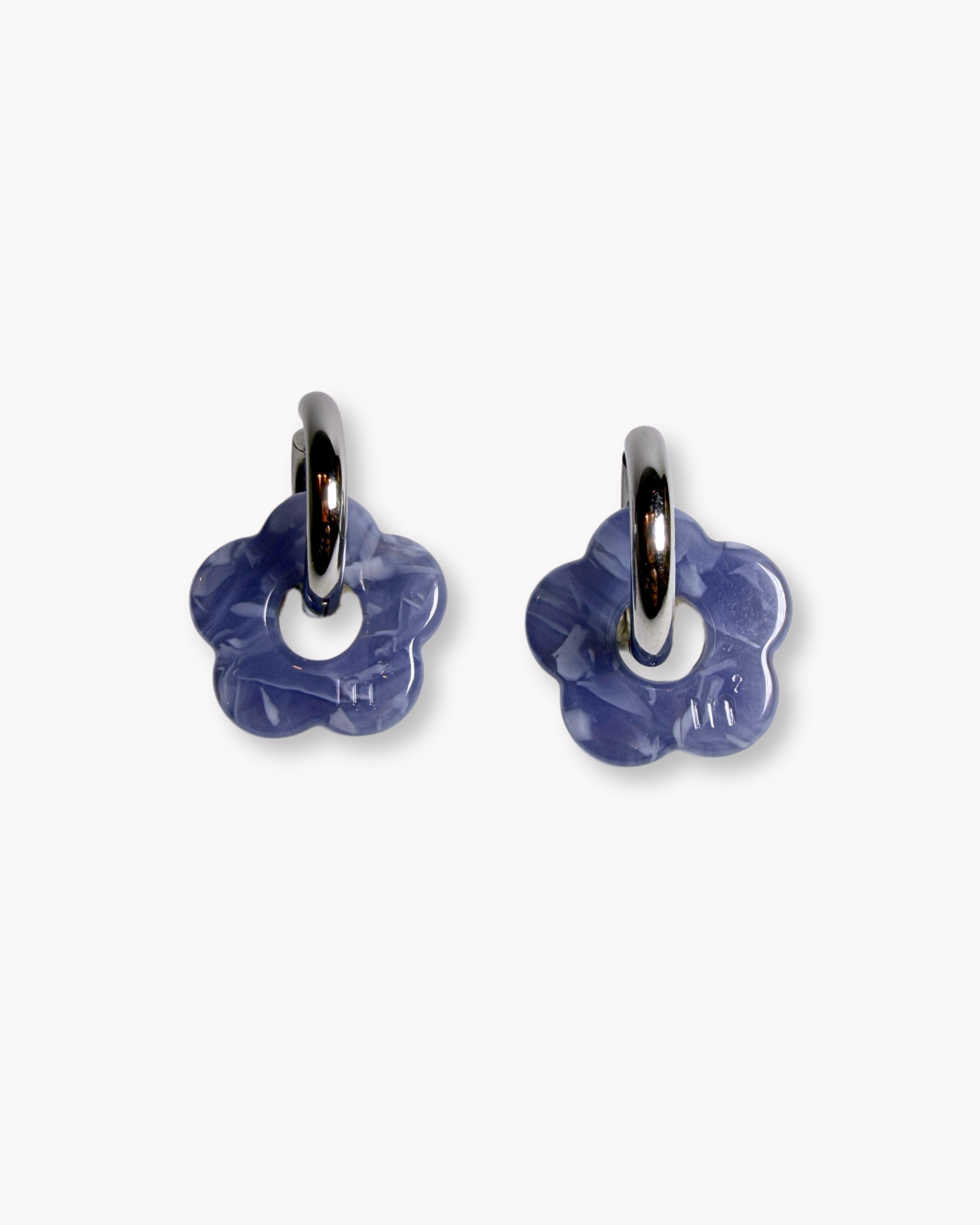 FLOWERS EARRINGS - BLUE
