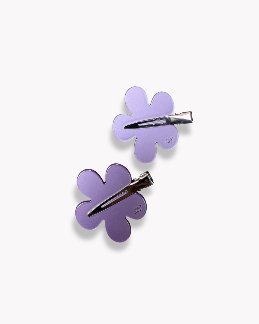 FLOWER HAIR CLIP - PURPLE