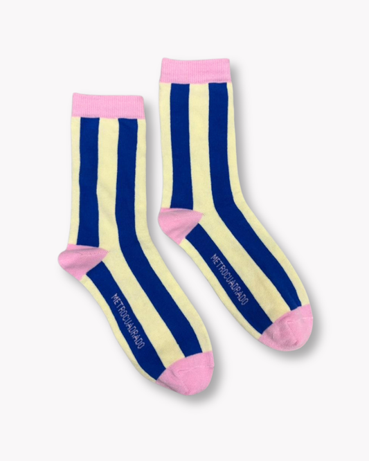 STRIPED SOCKS - PINK&BLUE