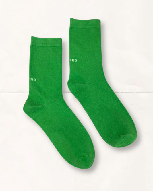 PLAIN COTTON SOCKS - GREEN