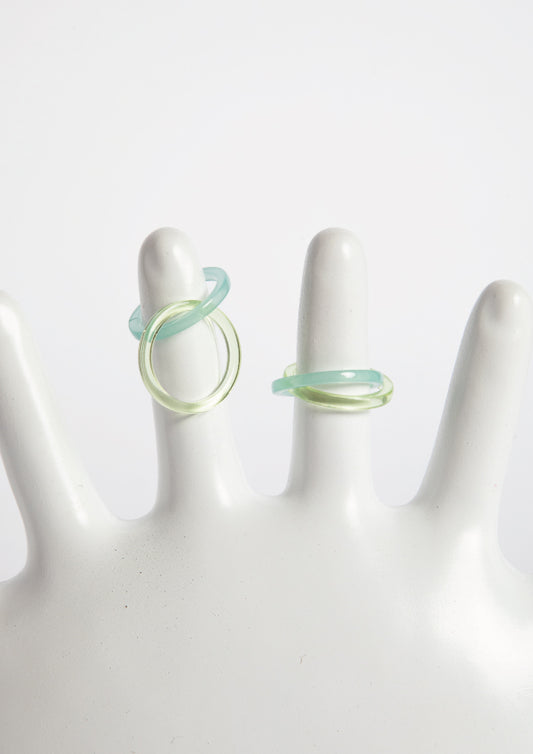 DOUBLE RING - BLUE&GREEN