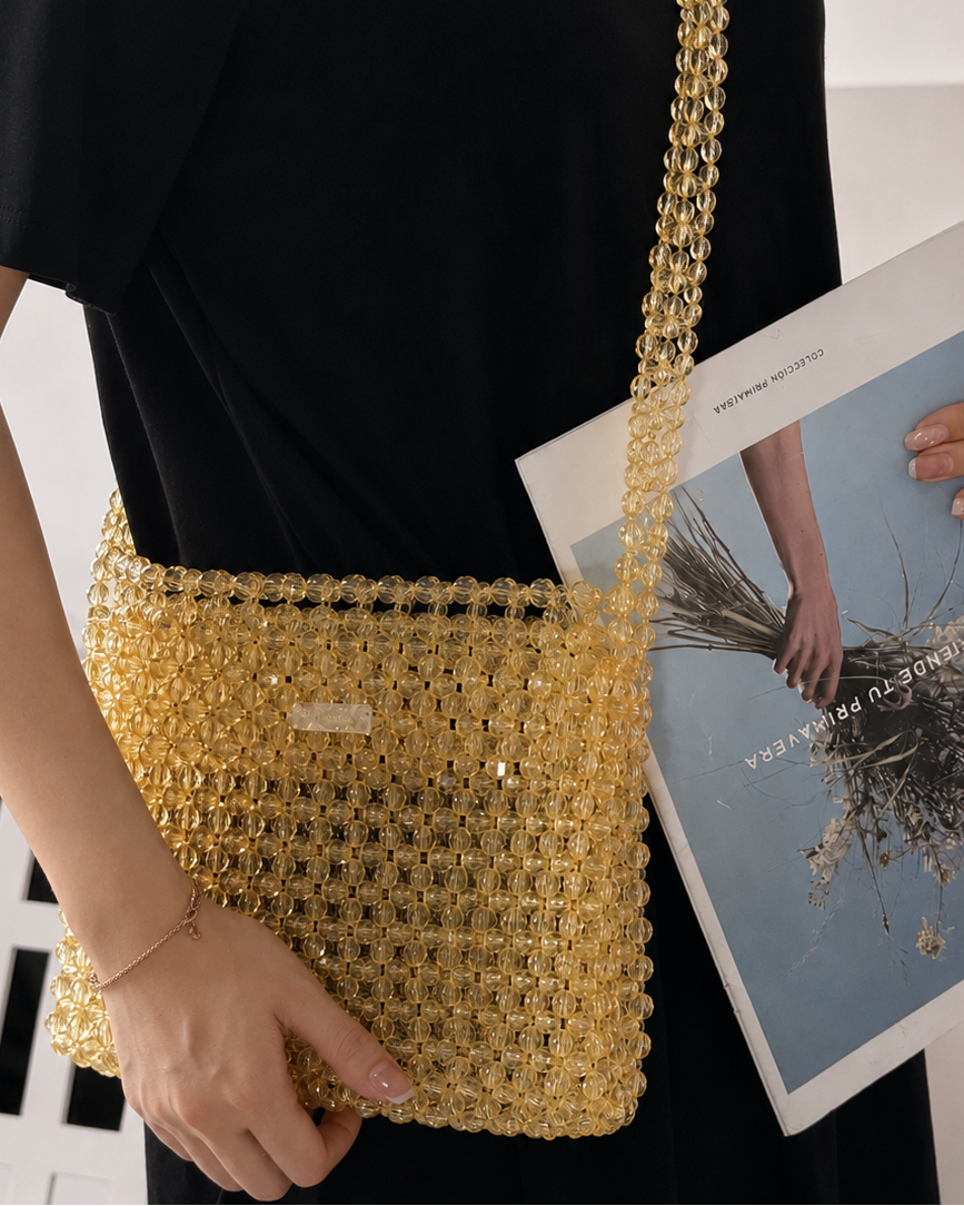 BEADED BAG / 2IN1 LEMON - PRE ORDER