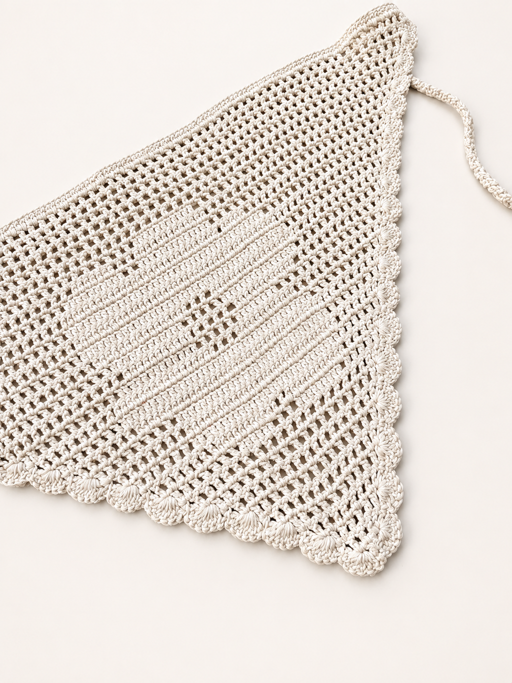 PAÑUELO CROCHET- SAND