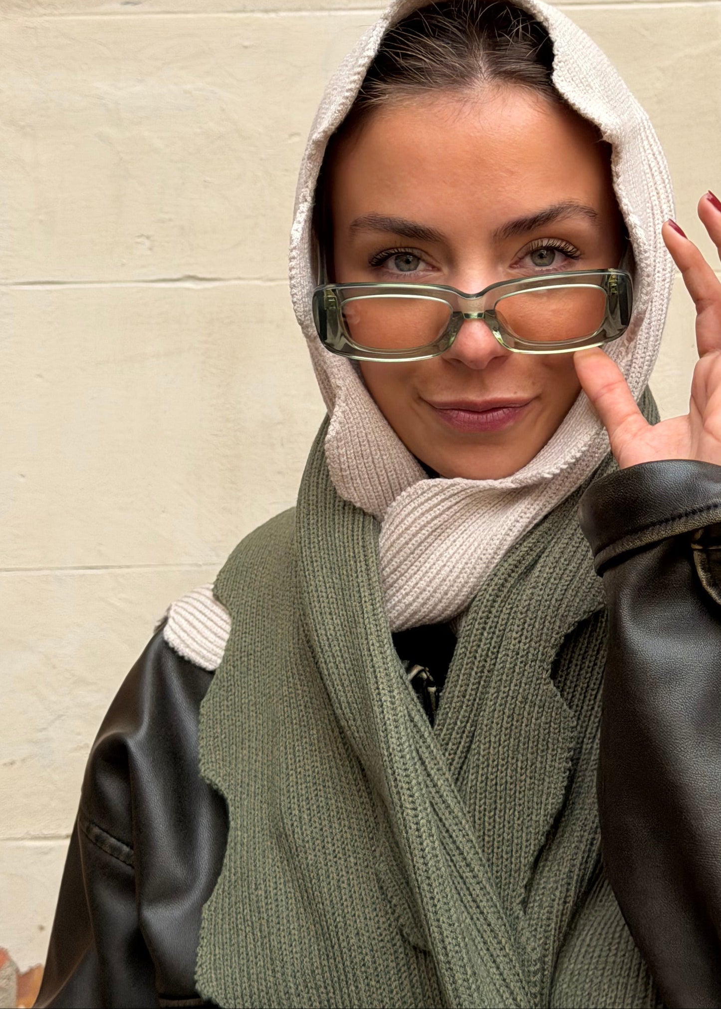 WAVY SCARF AW26 / GREEN