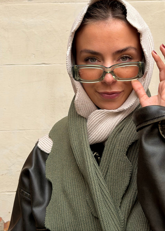 WAVY SCARF AW26 / GREEN