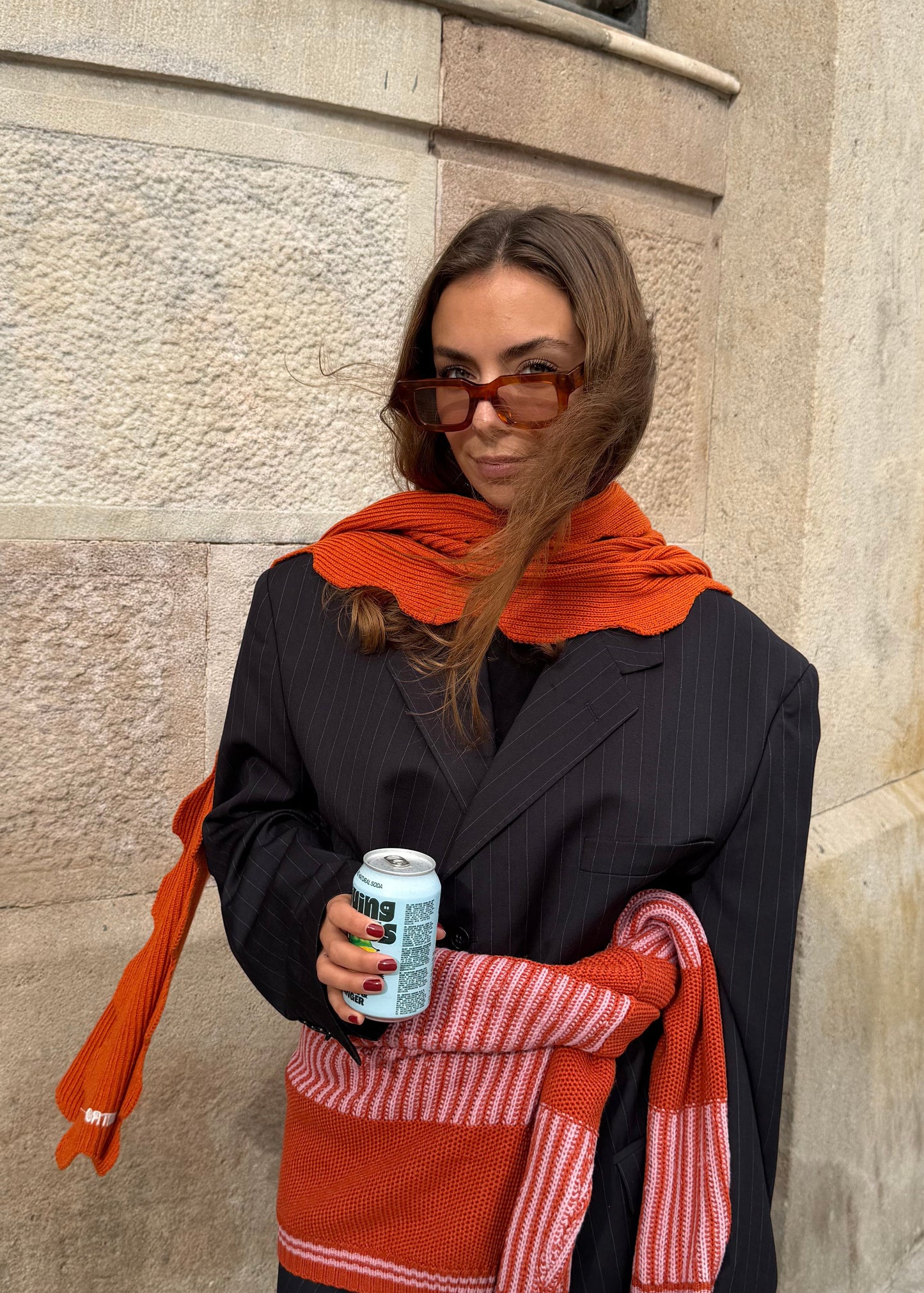 WAVY SCARF AW26 / PUMPKIN