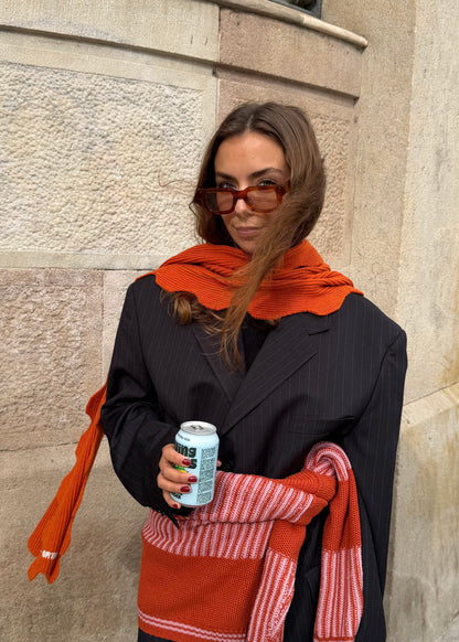 WAVY SCARF AW26 / PUMPKIN