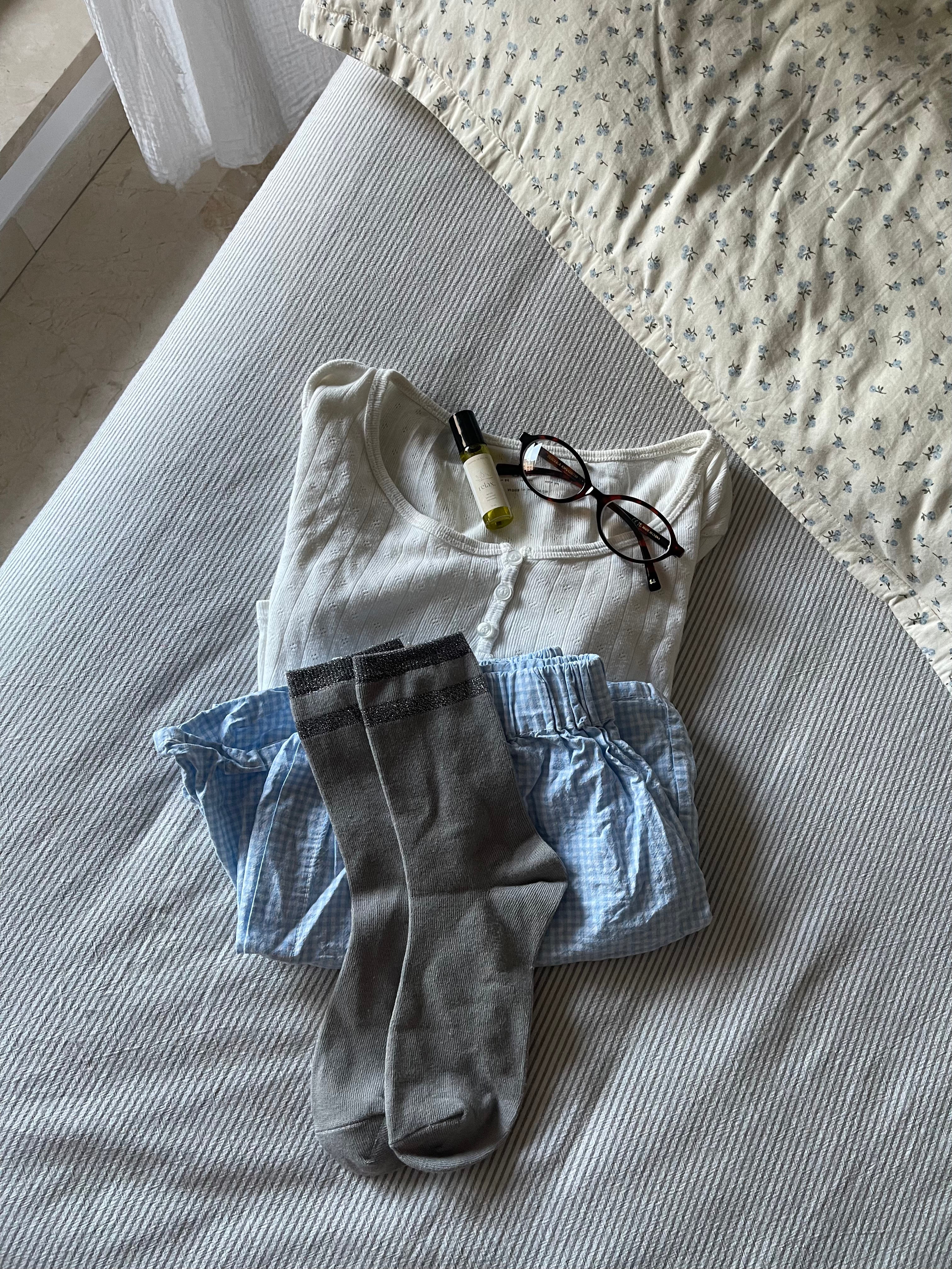 COTTON SOCKS - GREY