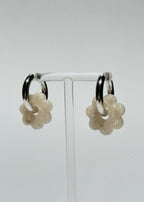 DAISY FLOWERS EARRINGS - WHITE