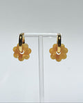DAISY FLOWERS EARRINGS - YELLOW