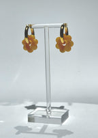 DAISY FLOWERS EARRINGS - YELLOW