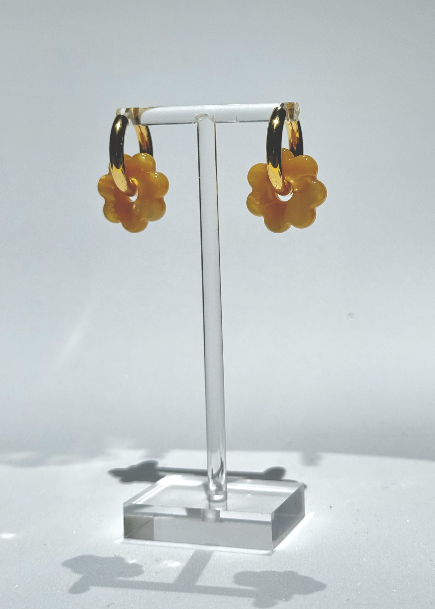DAISY FLOWERS EARRINGS - YELLOW