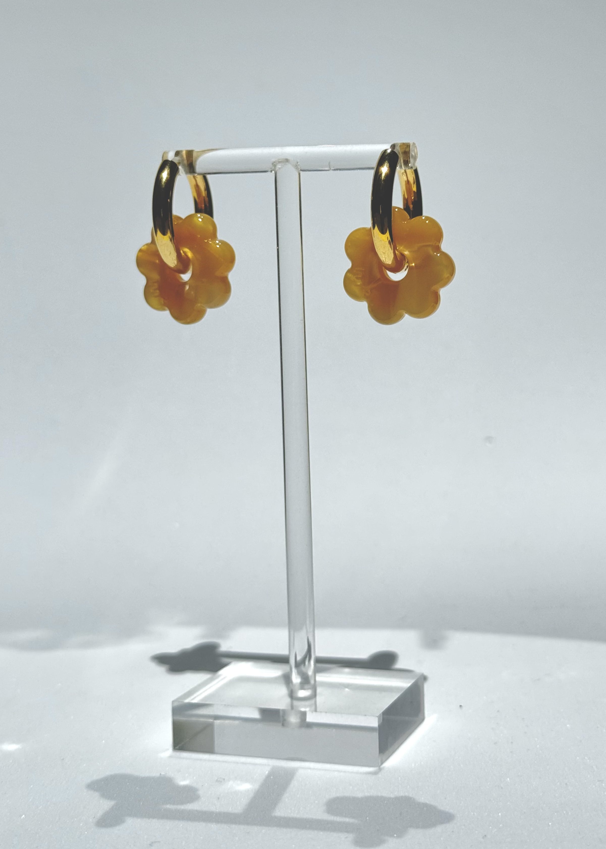 DAISY FLOWERS EARRINGS - YELLOW