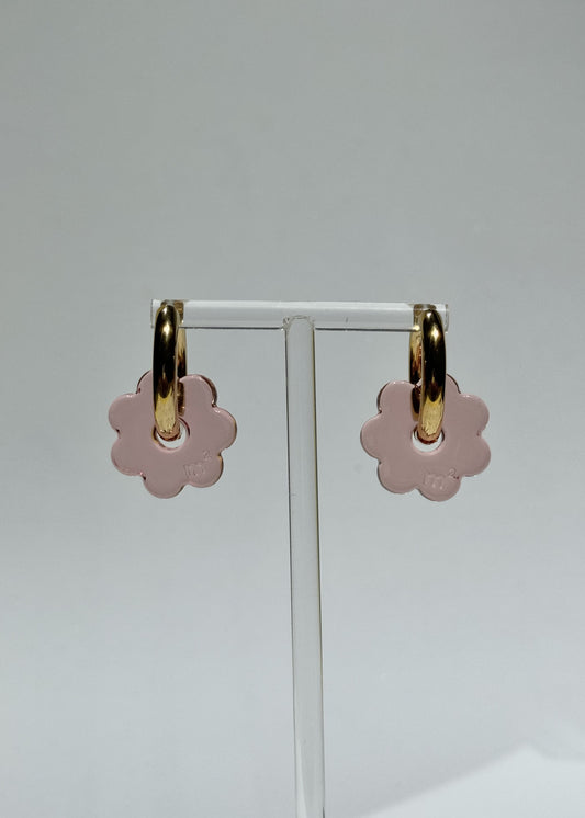 DAISY FLOWERS EARRINGS - PINK