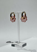DAISY FLOWERS EARRINGS - PINK