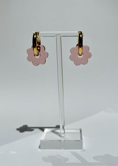 DAISY FLOWERS EARRINGS - PINK