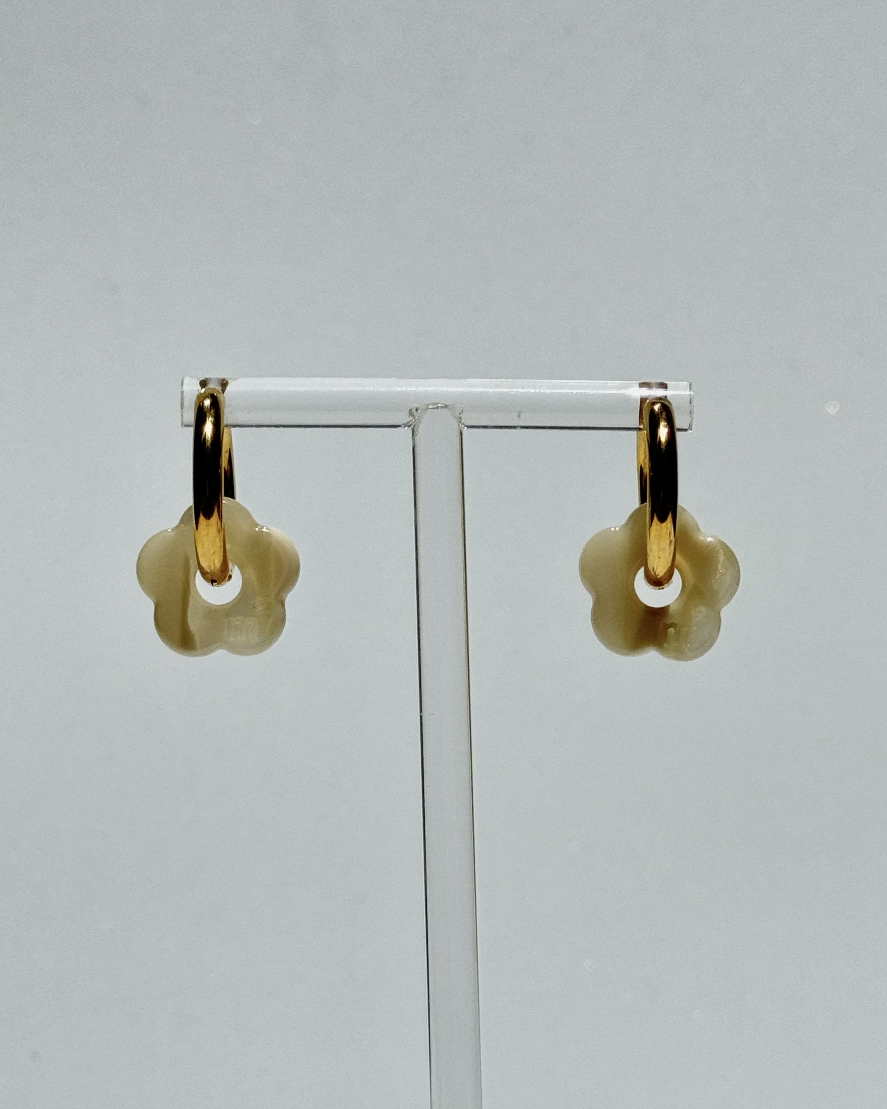 LITTLE FLOWERS EARRINGS - CREAM