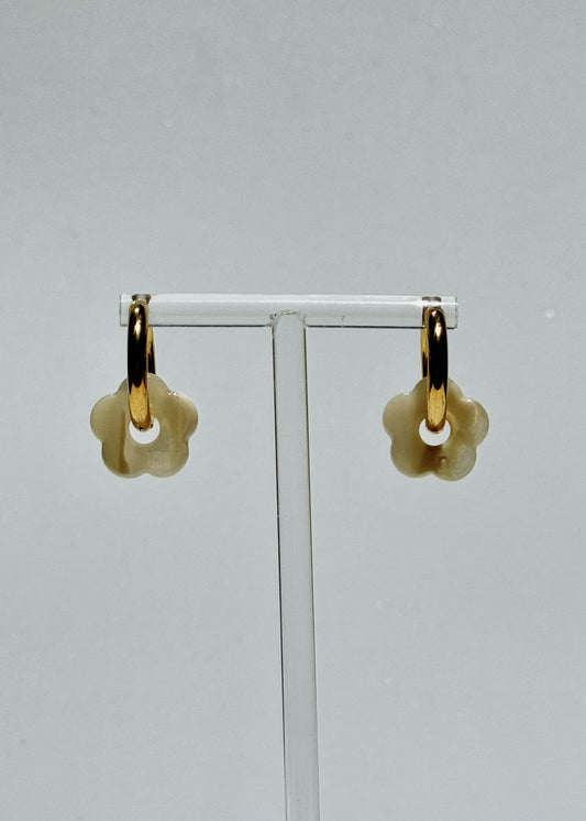 LITTLE FLOWERS EARRINGS - CREAM